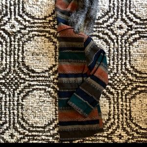 Sheggy fur hooded tribal zip up jacket size XL